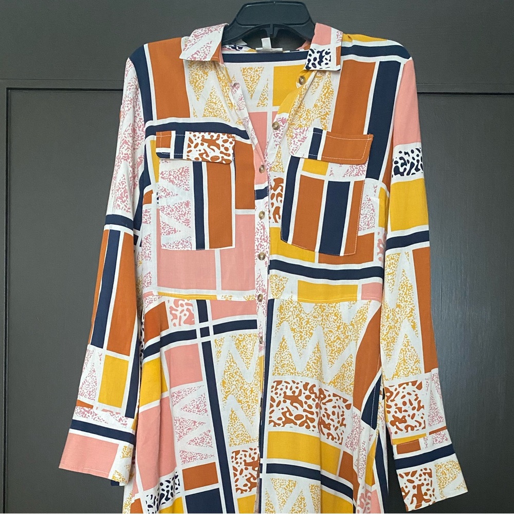 The Odell’s Multi-Pattern MIDI Dress
